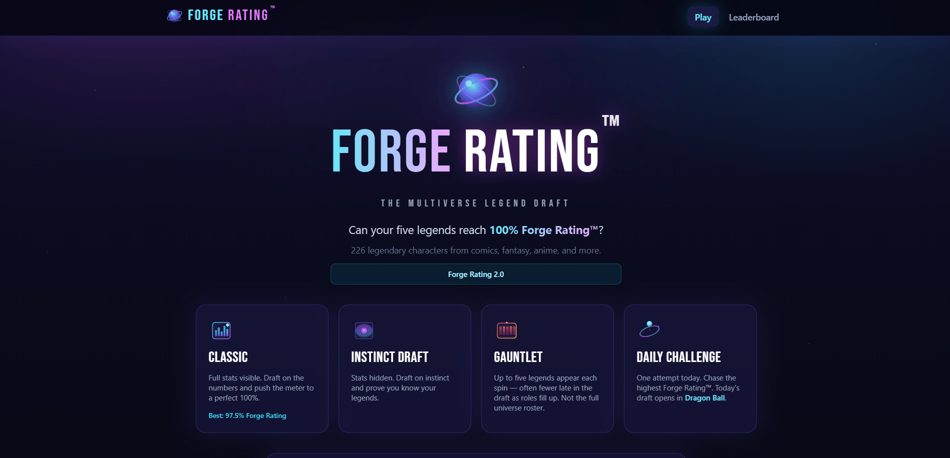 Forge Rating preview